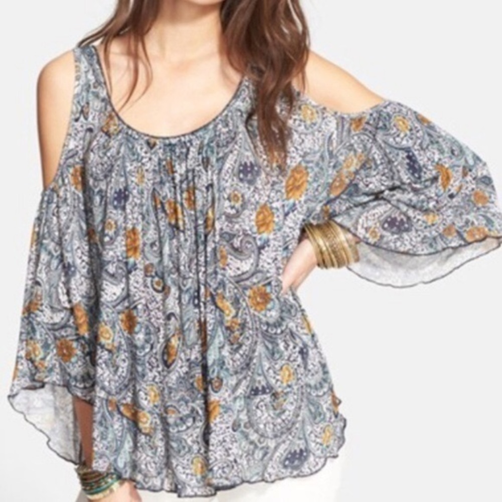 Free People Cold Shoulder Top